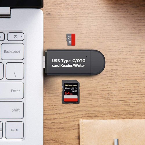 Micro SD Card Reader CF/SD/TF Card Adapter to USB Type C/A Micro USB Converter - Picture 4 of 12