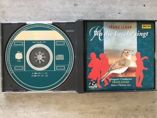 LEHAR: Wo die Lerche singt - Franz Lehar - Wien 1942 (2-CD-Box BLA 103.354 neu) - Picture 3 of 3