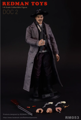 REDMAN TOYS RM053 1/6 DOC Holliday Val Kilmer Action Figure Model