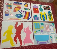 Vintage Lot Of 4 Mrs Grossman’s Maxi Sticker Sheets #2