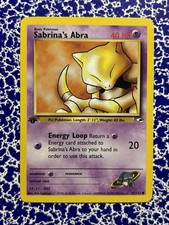 Sabrina’s Abra 91/132 1st Edition Gym Heroes 🍼 🥄 DA BABY SPOON BENDER on eBay