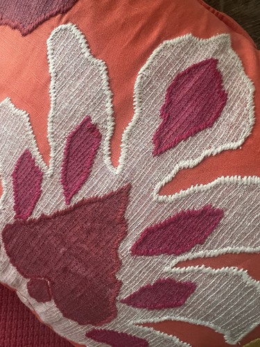 POTTERY BARN EMILIA IKAT PILLOW COVER BRIGHT ORANGE 24”x24” - Picture 2 of 9