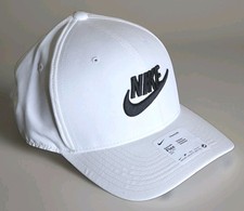 Nike Golf Fitted Hat White M/L Classic99 Dri-Fit 6 Panel Adult Unisex - New