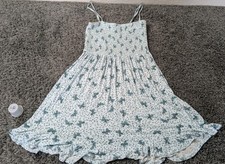 Forever 21 Sister Dress Women's S Blue Butterfly Pattern