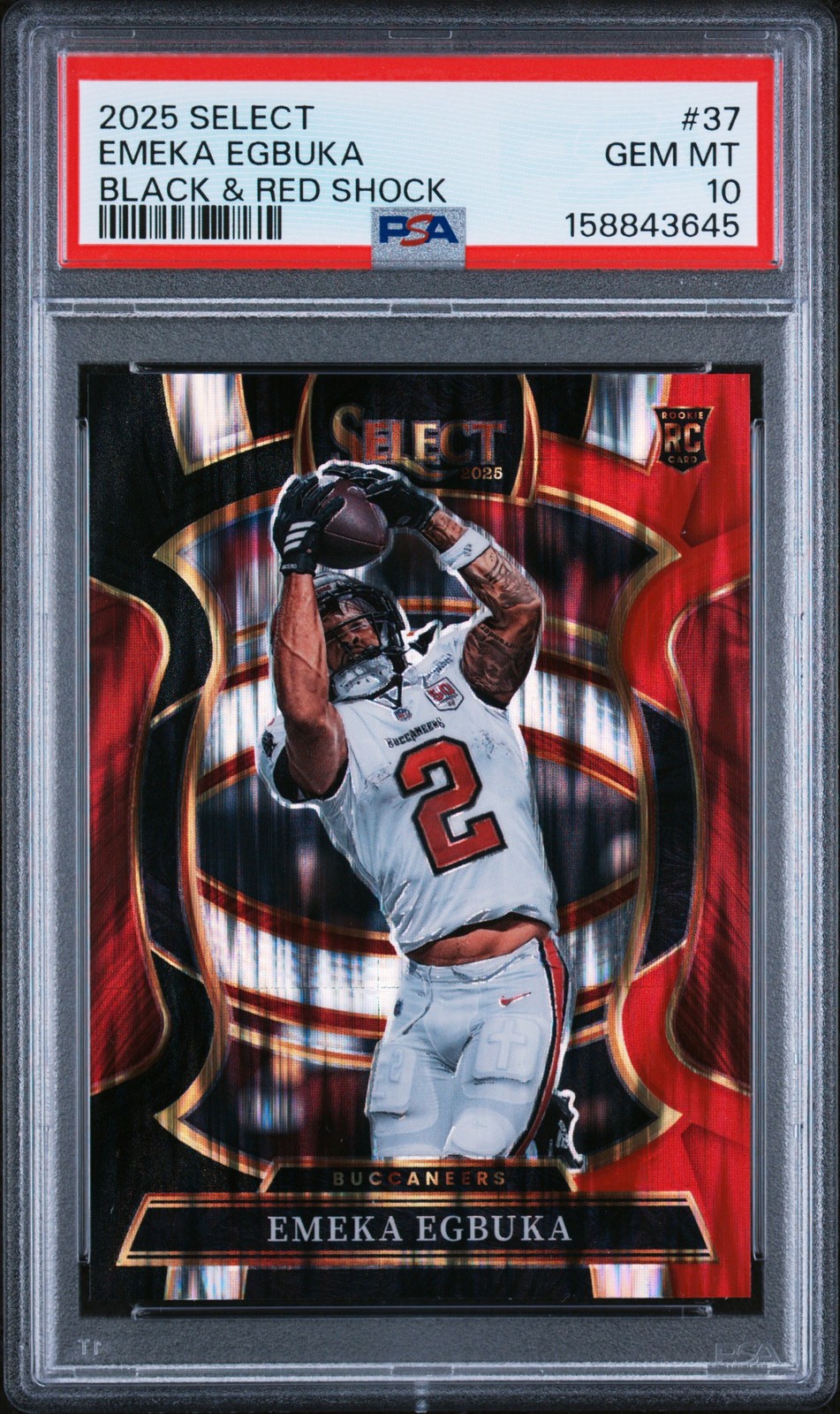 Emeka Egbuka Panini Select #37 Black/Red Shock