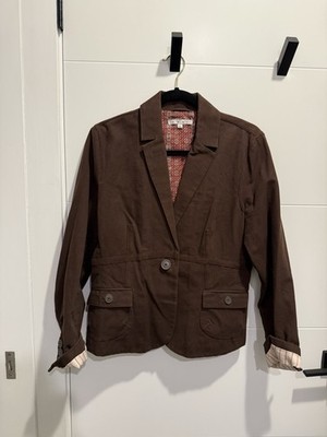 Women s Cabi Brown Button Up Jacket Size 12