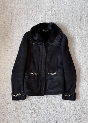 Gucci by Tom Ford Shearling Belt Suede Jacket Fur