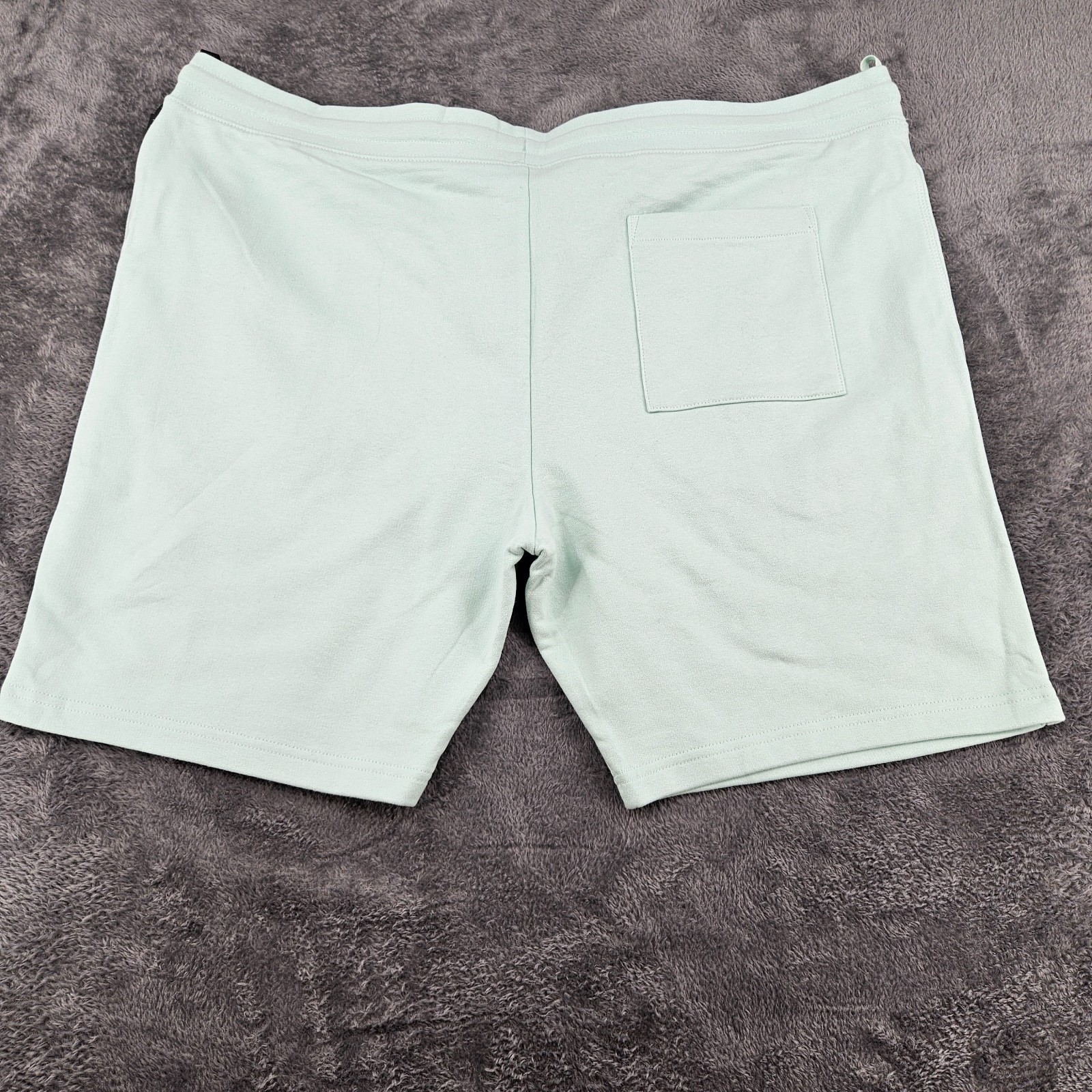 M&S Mens Mint Green Jersey Sweat Shorts 3XL Regular Cotton Drawstring Casual image 4