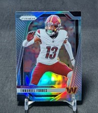 Emmanuel Forbes Silver Holo 2024 Prizm Football Card #291 Washington Commanders