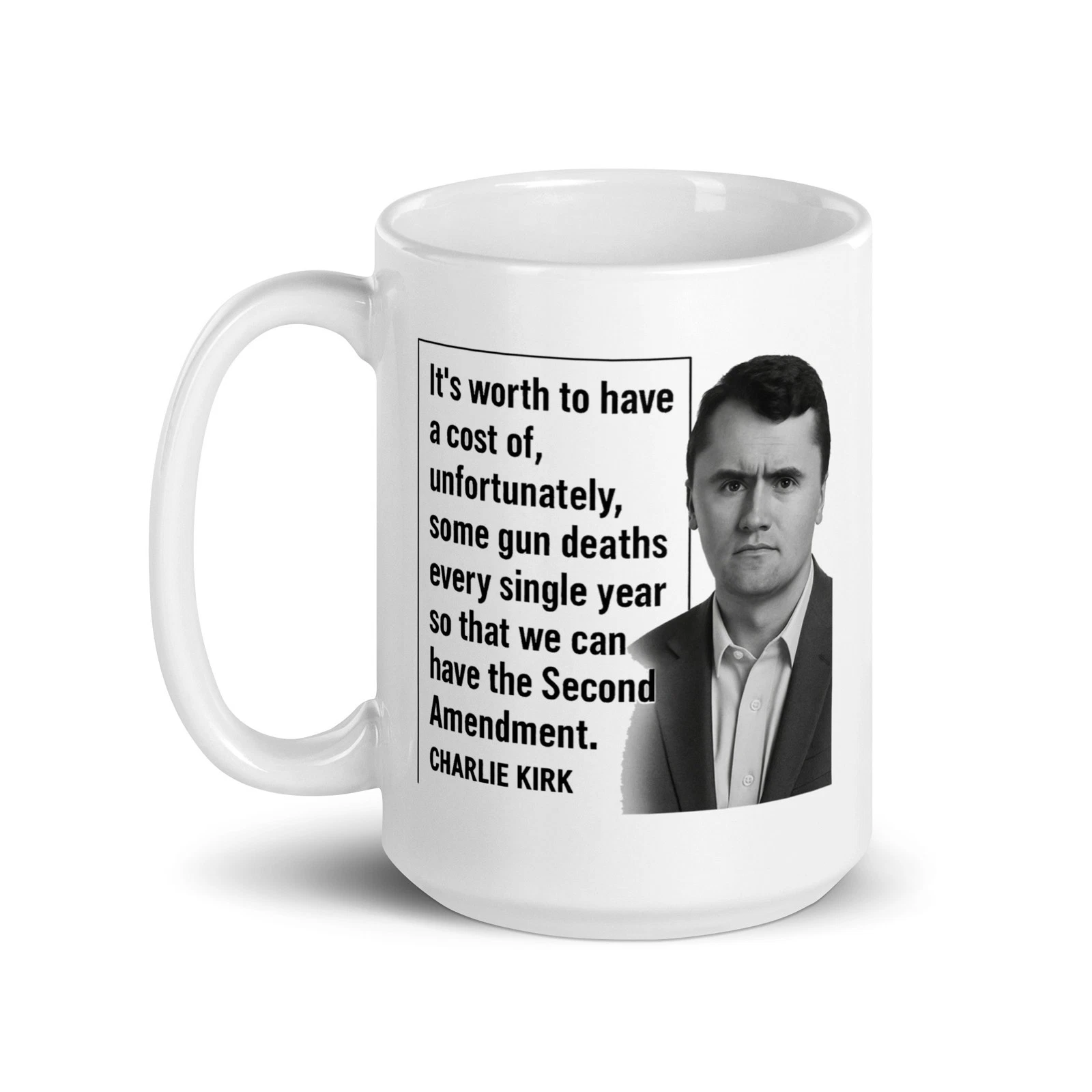 Charlie Kirk Mug,11oz or 15oz,gift Cup,Freedom Charlie Kirk,Ceramic Coffee Cup,