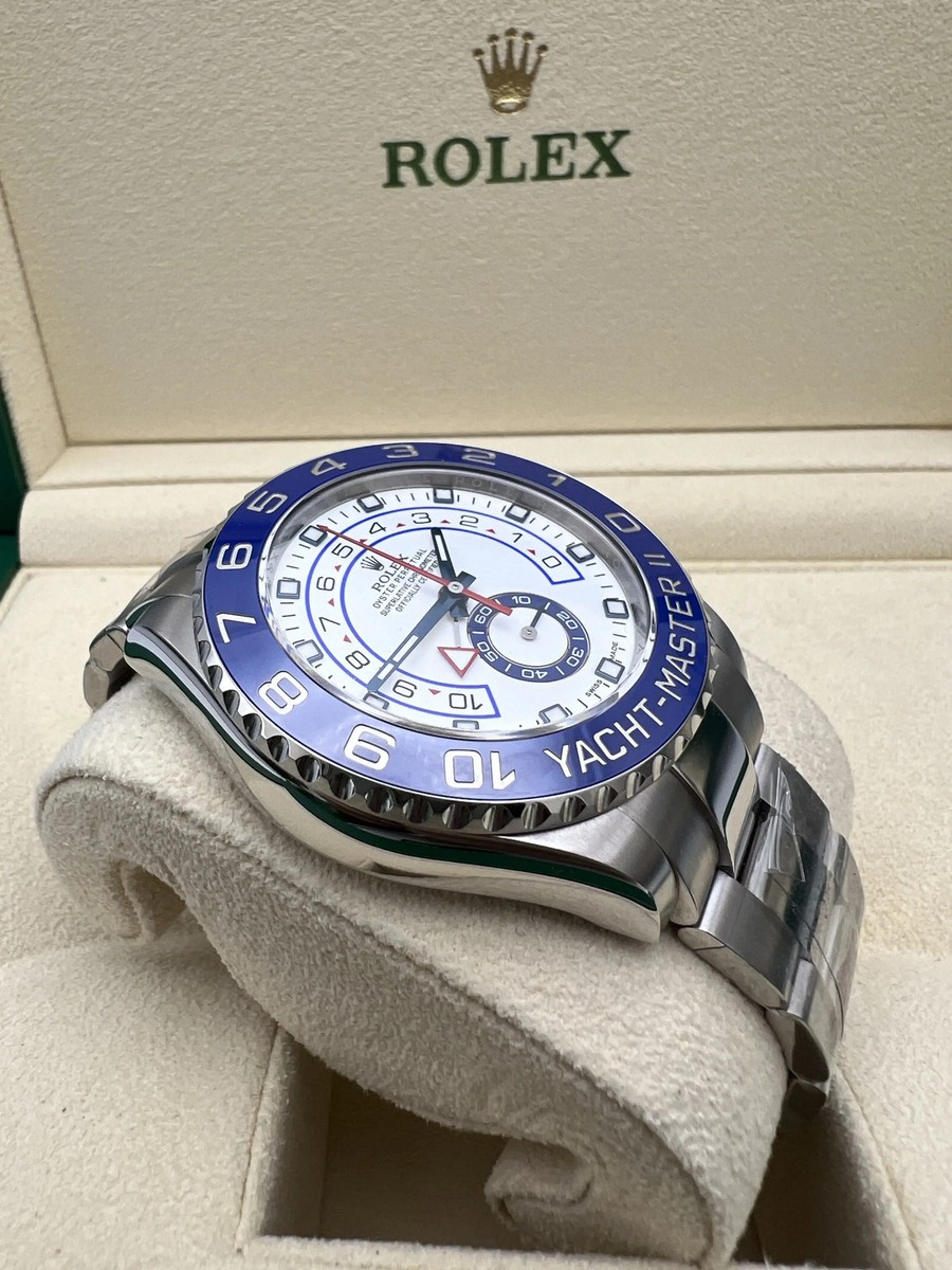 Pristine Rolex Yacht-Master II 44mm 116680 Blue Ceramic