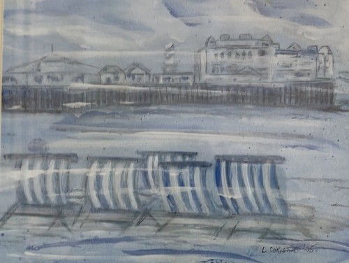 L. Christie, 2005, "Seaside Vacation", 13x15" - Bild 1 von 7