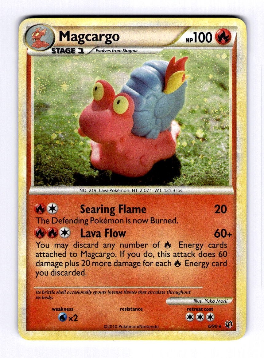 Magcargo Undaunted #6 (2010) Holo NM Pokemon