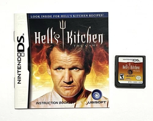 Hell's Kitchen: The Game (Nintendo DS, 2008) Cartridge & Manual EXCELLENT!!