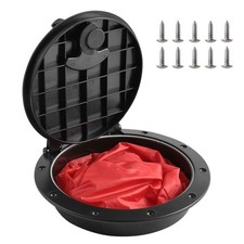 8 Black Deck Plate Kit Deck Hatch With Storage Bag For Fishing Kayak Boating