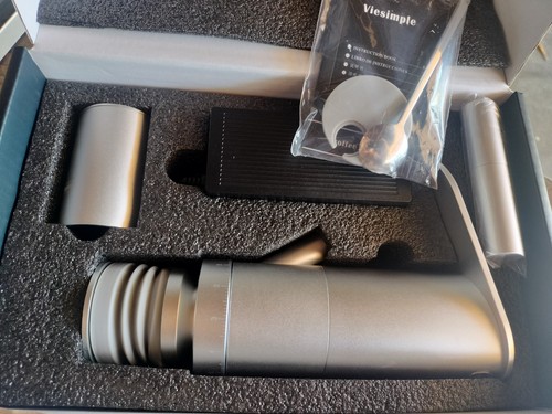 Electric Burr Coffee Grinder, Viesimple 4th Espresso Grinder, Silver - Picture 3 of 5