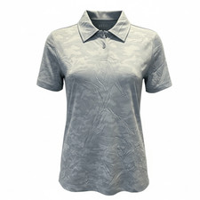 NWT NOBULL Women s Slate Blue Polo Moisture Wicking - Size S