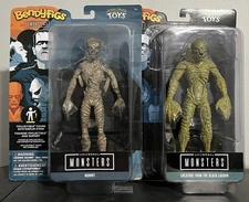 BendyFigs Universal Monsters: Creature from the Black Lagoon & The Mummy Set