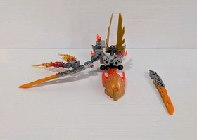 LEGO Bionicle 71308 Tahu Uniter of Fire & 71303 Ikir Creature of Fire Incomplete