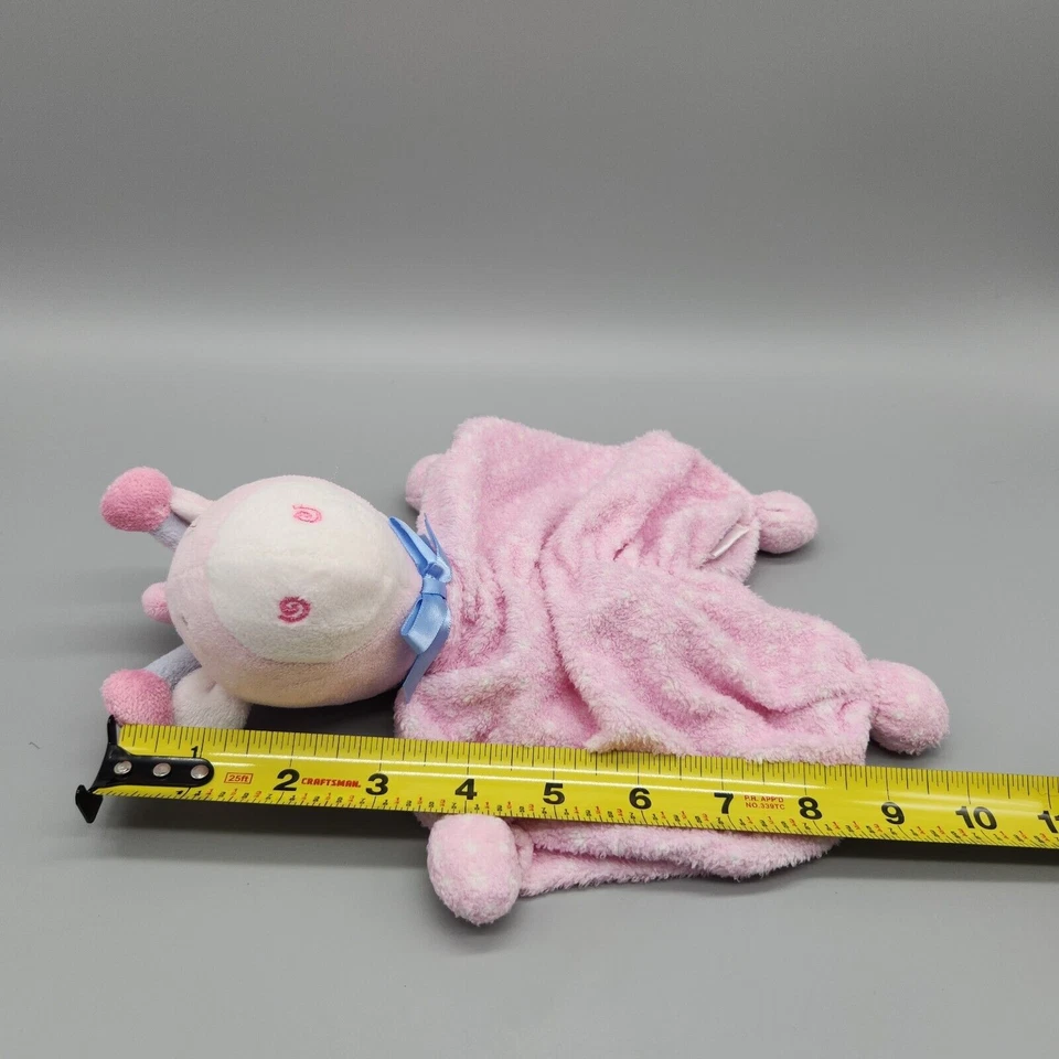 Manta de Seguridad Garanimals Jirafa Rosa Lunares Lovey Anudada Peluche Bebé Juguete Foto 4 de 4