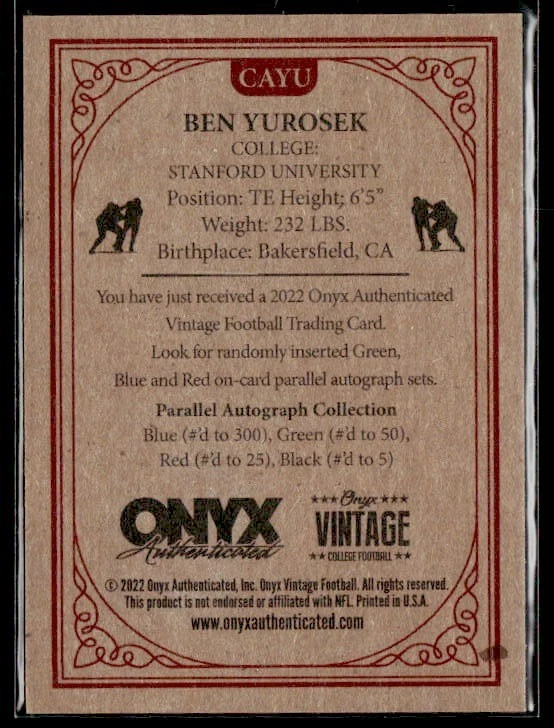 L45,518 - 2022 Onyx Authenticated Auto #CAYU Ben Yurosek - Image 2 of 2