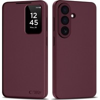HandyhüLle Mit Klappe FüR Galaxy S26 Plus Tech-Protect Case Flip Cover Rotwein