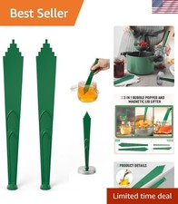 Efficient Canning Essentials: 2PC Magnetic Lid Lifter and Bubble Popper Set