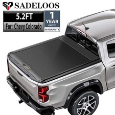 5.2ft Retractable Truck Bed Tonneau Cover Waterproof For 15-25 Chevy Colorado