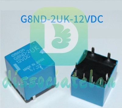 2Pcs NEW OMRON Hand Brake Load Relay G8ND-2UK 12VDC 30A 8-feet 12V