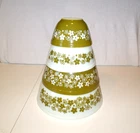 Vintage Pyrex Spring Blossom/Crazy Daisy Nesting Mixing Bowl Set 401-404 Green
