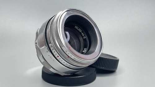 Helios 44-2 58mm f/2 Vintage Soviet Lens M42 Mount Swirly Bokeh Portrait Silver
