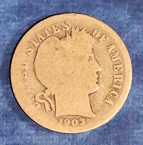 1903-S Barber Dime 10c 90% Silver -  KEY DATE!!!
