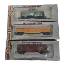 AHM HO Scale Train Freight Cars Lot of 3 In Original Boxes