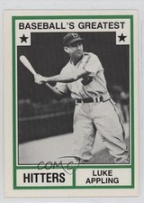 1982 Baseball's Greatest Hitters White Back Luke Appling (Has MLB Logo) HOF 0a2