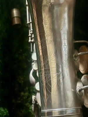 Beautiful Elkhart Indiana Satin Silver Alto Saxophone