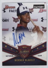 2021 Bowman Chrome Under Armour All-America Game Werner Blakely #UAN-1 Auto 0r9r