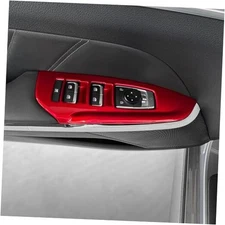  Window Switch & Door Lock Panel Cover Trim Compatible with Kia K5 2021 Red