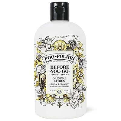 Poo-Pourri Before-You-Go Toilet Spray, Original Citrus, Refill Bottle 16 Fl Oz..