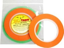 Custom Shop 1/4" Fine Line Tape Fineline Masking Tape Polytape Orange 1/4" X ...