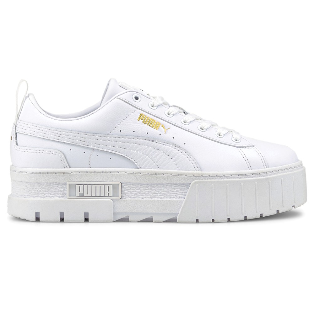PUMA Mayze Classic Platform  Womens White Sneakers Casual Shoes 38420901