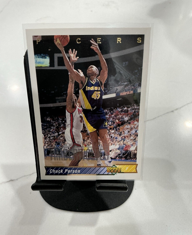 Upper Deck 1992-93 Chuck Person #125 Base Set Indiana Pacers NBA Basketball Card