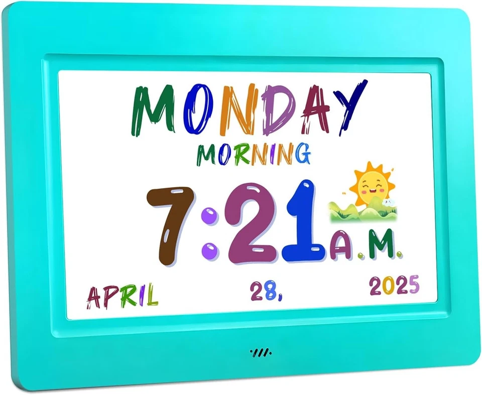 Цифровой календарь, детские цифровые часы, 20 будильников, пользовательские напоминания, автоматический DST, L... - Изображение 2 из 4