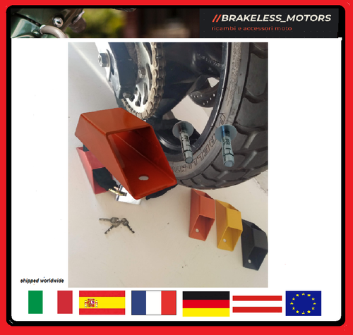 RADIKAL RK54 Ancoraggio Antifurto Per Garage - Acciaio Alta Resistenza, Per Moto, Roulotte, Rimorchi