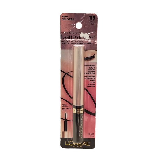 Loreal VOLUMINOUS LASH PARADISE Waterproof Felt Tip Liquid Eyeliner #115 Black - Picture 4 of 24