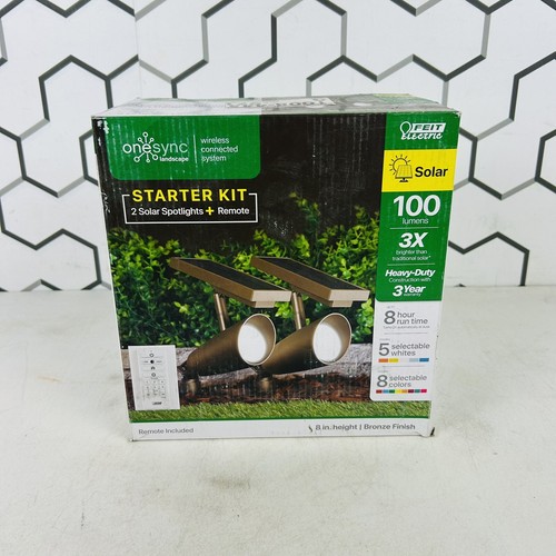 Feit ElectricOneSync Landscape 100 Lumens Bronze Solar Integrated 1008445971