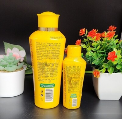 Belle Vie lightening body lotion with Curcuma extract