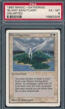 Unlimited Island Sanctuary PSA 6 Graded Magic MTG (3306)