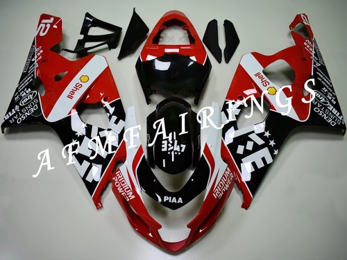 Red Black ABS Injection Mold Bodywork Fairing Kit Cone for GSXR600/750 2004 2005 - Picture 1 of 6