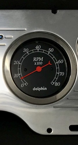1977 Chevy Nova 6 Gauge Dash Panel Cluster Mechanical Black - Picture 3 of 9