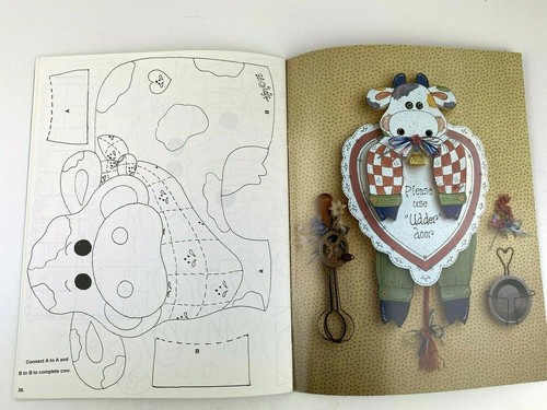 Maglietta country Holy Cow I'm In The Moo'd Mood da dipingere Kim Russell pittura tole - Foto 8 di 8